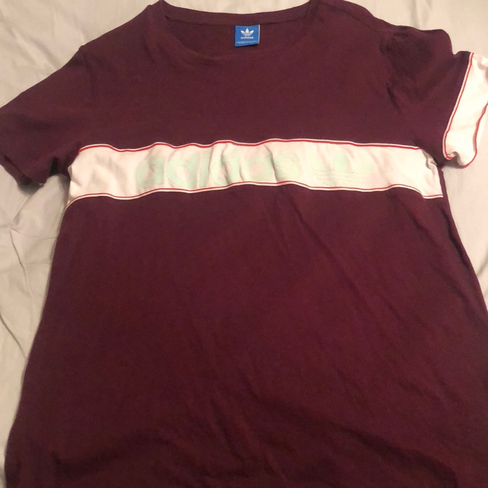 Adidas Pink and Maroon Top